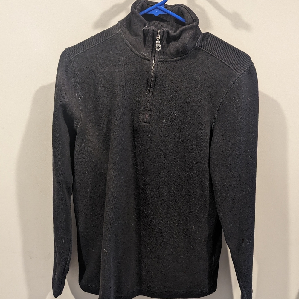 Black quarter zip sweatshirt